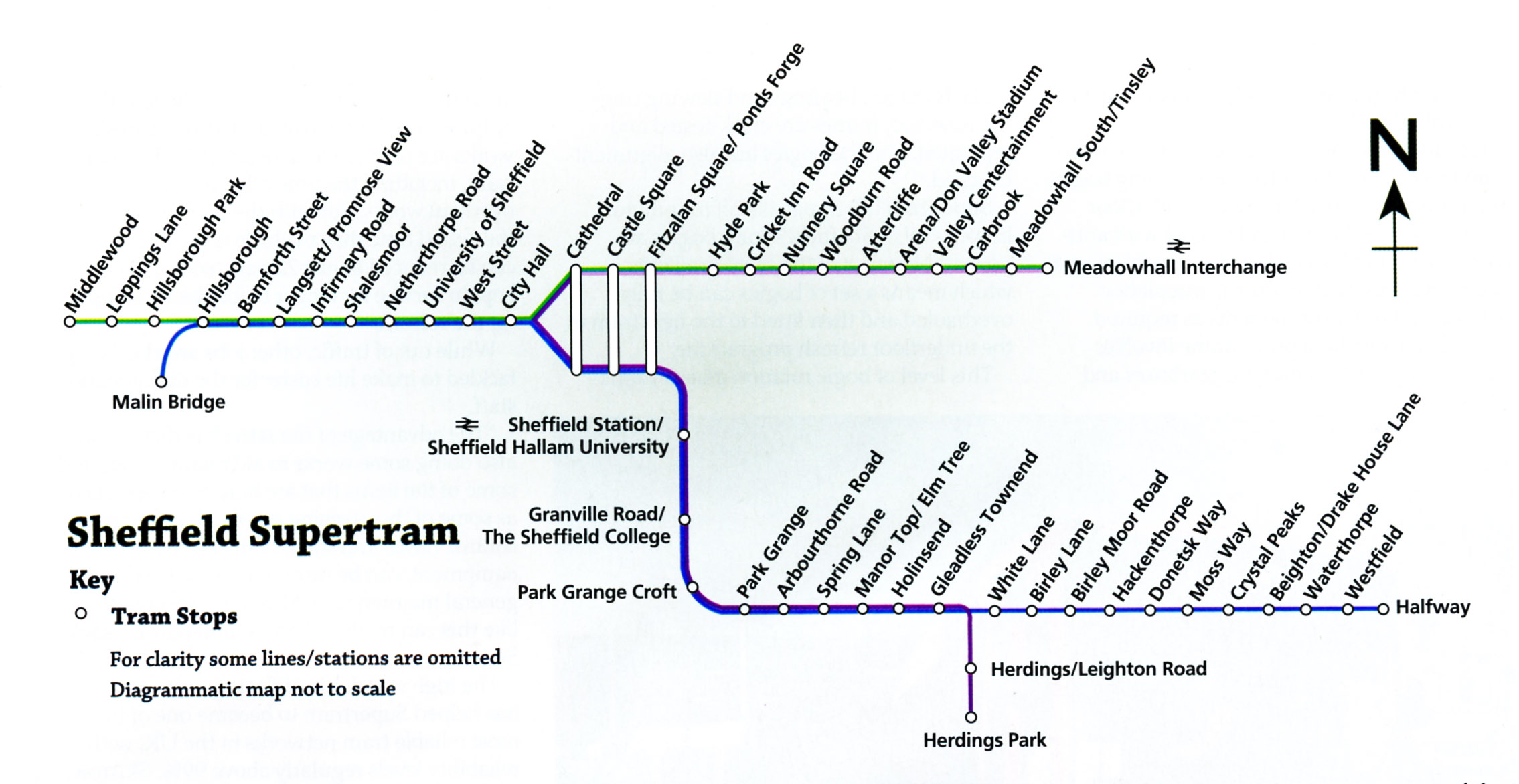 Sheffield Supertram Map Area Code Map